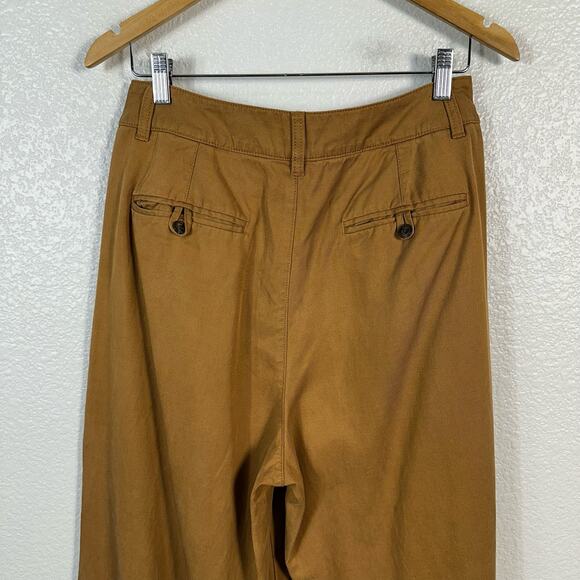 Madewell Womens The Harlow Wide Leg Trouser Pant in Acorn Size 6 - Picture 9 of 13